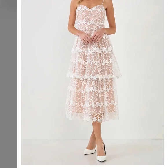 chinese dress ladies Lace Midi Dress  Endless Rose